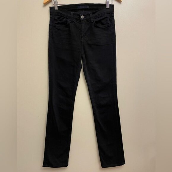 J Brand Shadow Straight Leg Black Jeans Size 27 - Picture 2 of 10